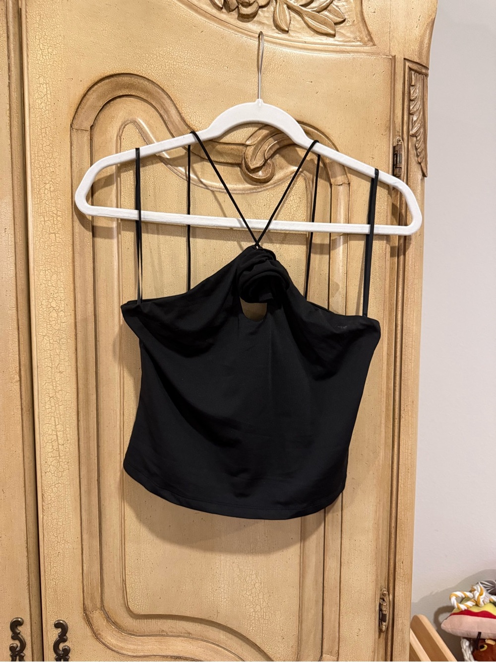 Hello Molly Black Strappy Halter Camisole